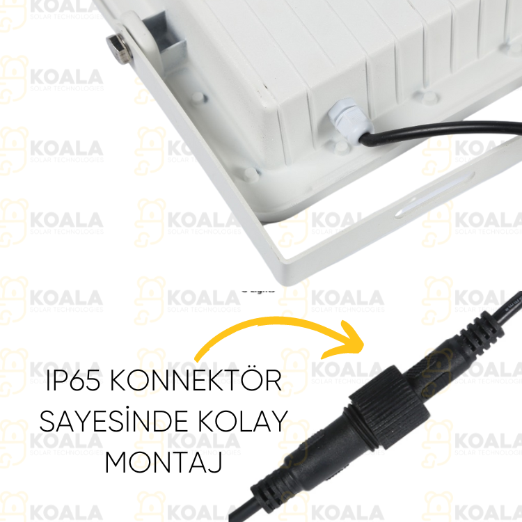 SOLAR PROJEKTÖR 200W SARI IŞIKLI