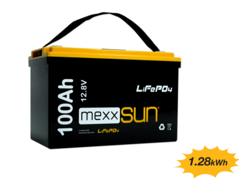 MEXXSUN Lityum Akü 12,8V 100Ah (LiFePo4) 1280Wh