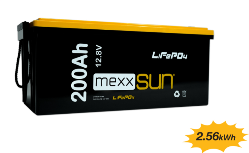MEXXSUN Lityum Akü 12,8V 200Ah (LiFePo4) 2560Wh