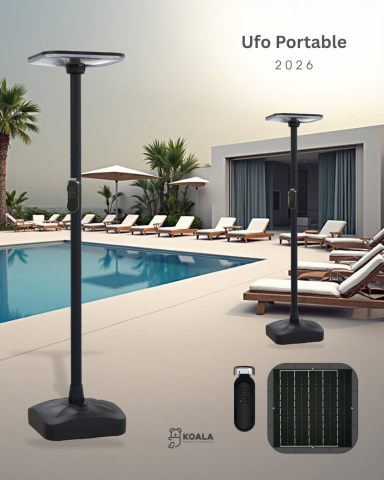 KOALA UFO PORTABLE DİREKLİ SOLAR AYDINLATMA