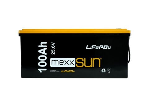 MEXXSUN Lityum Akü 25,6V 100Ah (LiFePo4) 2560Wh