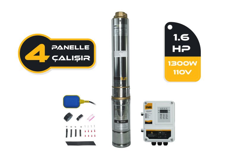 DC Pompa 1.6Hp / 1300W / 110V (4DC6-112-110-1300)