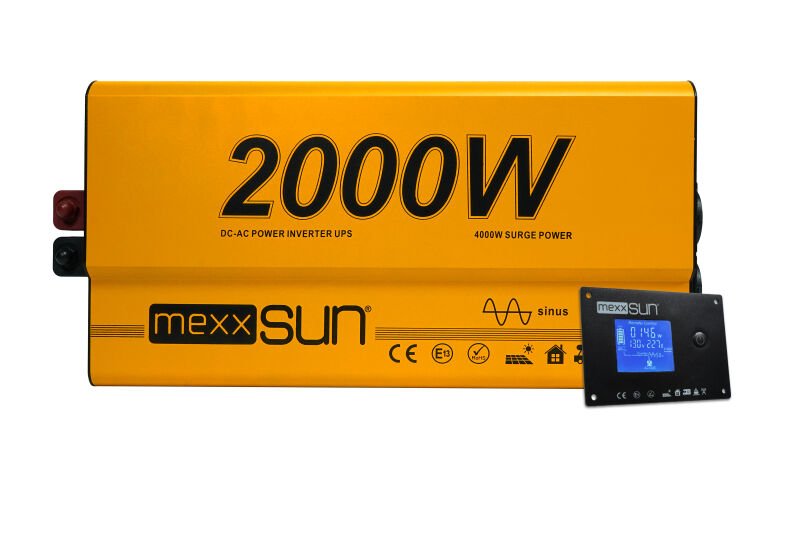 Mexxsun Tam Sinüs UPS Inverter (Remote Ekran) 12V 2000W